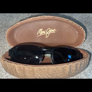 Maui Jim BLACK CORAL MJ 249-2M Men's Polarized Matte Black Sunglasses 65-16 VN26
